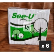 SEE-U FACIAL TISSUE BY THE KILO 2 PLY [CONTENTS 6]