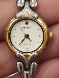 *古董 鍍金腕錶 Orient chandor 早期 老錶 金屬錶帶 女錶 東方錶