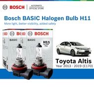Bosch H11 Halogen Headlight Bulb (55W) set of 2 for Toyota Altis E170