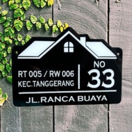 Custom House Number Plate Acrylic House Number Plate/ Acrylic Number Plate/ Minimalist Number Plate/