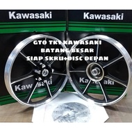 SPORTRIM GTO TK1 KAWASAKI COLOUR BLACK , SIZE 18 BATANG BESAR COP TK1 SIAP DISC+SKRU