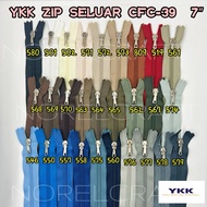 [12PCS] 7" YKK ZIP SELUAR LELAKI /YKK TROUSERS ZIP/YKK CFC-39/ZIP BESI SELUAR/ZIP SELUAR [ READYSTOC