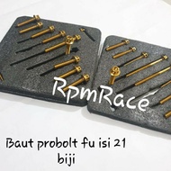 Baut Probolt Blok Mesin Satria Fu Safria F Satria Facelift Fullset Blok Kiri Dan kanan 21Pcs/21Biji