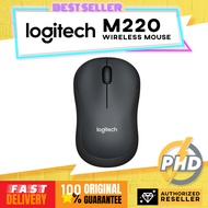 Logitech M220 Wireless Mouse, Silent Buttons, 2.4 GHz with USB Mini Receiver, Ambidextrous PC / Mac 