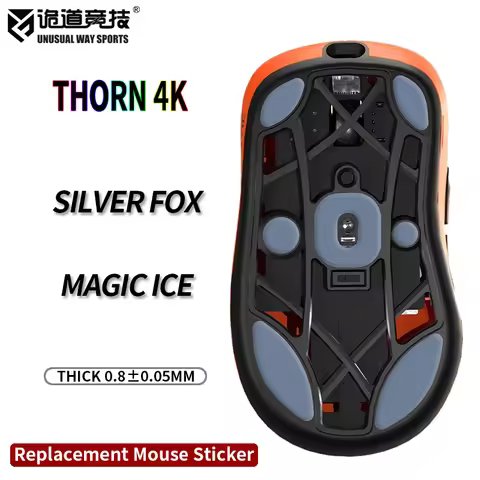 Unusual Way Sports Mouse Skates Feet Fnatic Thorn 4K Cambered Surface PTFE Anti Collapse Magic Ice S