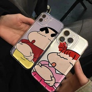 Shinchan Couple Premium Clear Casing Samsung Galaxy S25 Ultra S23 S24 Fe M54 Note 20 Galaxy M15 M14 