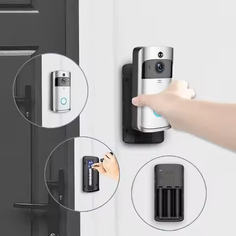 Wifi Doorbell Camera Smart Home Video Intercom Door Bell Video Call for Apartments IR Alarm Wireless