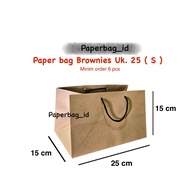 Brownies Paper Bag 25x15x15 size S