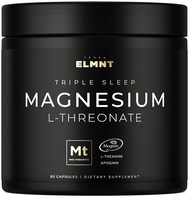 ELMNT Triple Sleep Magnesium Threonate w. Apigenin, Theanine & Magtein Magnesium L-Threonate - Highe
