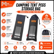 Outdoor Camping Tent Pegs Bag Nail Accessories Hammer Pouch Pocket Storage Bag 20/30cm Long (not inc