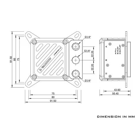 Barrow Water Cooler For Intel LGA1200,1700,115X,X99,CPU Block Combo Pump Water Tank Reservoir Mini A