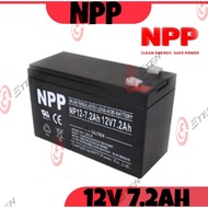 PRO🏠 NPP 12V 7.2AH NEW LABEL PREMIUM Solar Rechargeable Sealed Lead Acid Battery Autogate