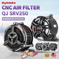 QJMOTO SRV250 SRV 300s Qianjiang Flash 300s Air Cleaner Filter Modified Transparent Air Filter Inlet