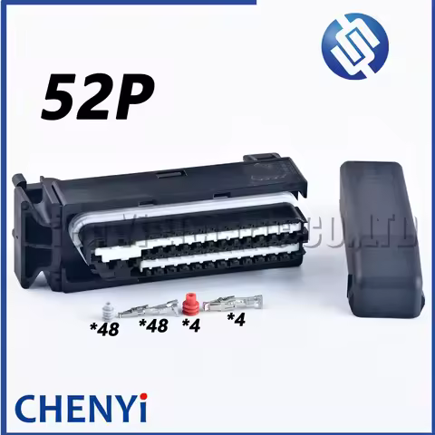 52 Pin Engine Ecu Plug Auto Computer Control System Connector 1J0 906 380 B 1J0906380B 1393450-1 V23