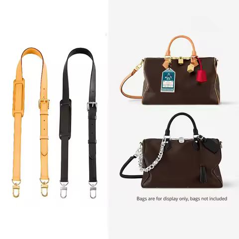 Genuine Vachetta Leather Crossbody Adjustable Strap for LV Bag Shoulder Straps for Bag Keepall Speed