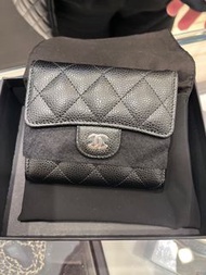 Chanel Classic Wallet Silver logo經典款 銀包 小號 Small