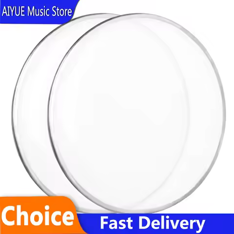 2 Pcs 6 Inch White Drum Head Waterproof Skin Frame Drum Kit Skin Jazz Drums Skin Parts Percussion Mu