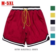 [7 Colors] Men's American Retro Trend All-match Above The Knee Casual Shorts Summer Sports Quick Dry