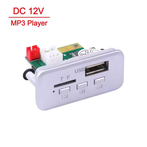 DC 12V Bluetooth 5.0 MP3 WMA Decoder Board Wireless MP3 Music Player FM Radio Audio Module Support U
