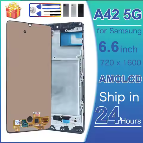 Super AMOLED LCD for Samsung Galaxy A42 5G LCD Display Touch Screen Digitizer Assembly for Samsung A