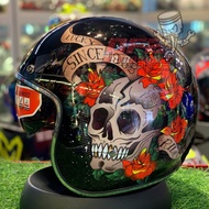 MT HELMETS LE MANS 2 SV SKULL & ROSES