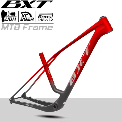 BXT 2026 Carbon Mountain Bike Frame Full Internal Routing 29er MTB Carbon Frame UDH Hanger 148*12 Bo