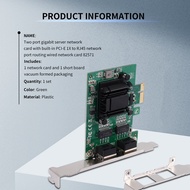 (DGHV) 2-Port Gigabit PCIe Network Card 1000M Dual Ports PCI Express Ethernet Adapter with 82571EB L