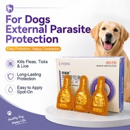 Dog Flea & Tick Drops Fipronil Spot On | Flea Treatment | Tick & Mite Care | External Parasite Prote