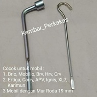 Kunci Roda mobil 19 mm &amp; Kunci Dongkrak