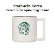 [STARBUCKS Korea] Cream Siren Square mug 355ml