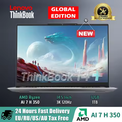 Lenovo ThinkBook 14+ Ryzen AI 7 H 350/AI 9 365/R7 8845H 860M/880M/780M 32G+1T 14.5inch 3K Resolution