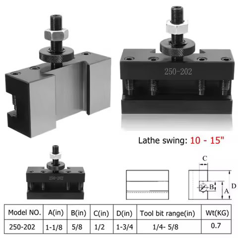 BHTS-250-202 Quick Change Bxa 2Xl Tool Post Oversize Boring Turning Holder Boring/Facing/Turning Hol