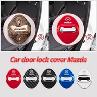 4pcs Mazda Skyactiv Stainless Steel Car Door Lock Cover for  Cx-5 3 2 Cx-8 Cx-3 Cx-30 6 Bt-50 Mx-5 Accessories