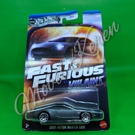 Diecast Hot Wheels Fast & Furious VILLAINS 2005 Aston Martin DB9 black matte