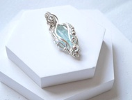 海藍寶原石頸鏈