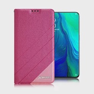 Xmart for OPPO RENO 10X 完美拼色磁扣皮套桃