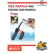 NS2 DOBE Nintendo Switch 2 FISHING ROD (FOR JOYCON 2) - BLACK - TNS-3186 WITH RAPALA FISHING BUNDLE
