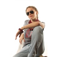 RayBan Sunglasses Fashion Casual Men and Women Aviator Shooter RB3138 Gold/Green