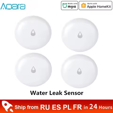 aqara flood sensor Zigbee connection remote alarm linkage shut off water valve for Xiaomi APP and Ap