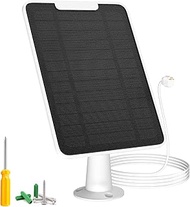 Solar Panel Charger Compatible with Google Nest Camera Outdoor & Indoor (Battery Version), 5W Solar 