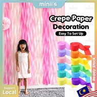 MINIIS Crepe Paper Party Decoration Birthday Backdrop Decoration Crepe Paper For Flower Kertas Crepe