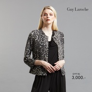 Guy Laroche  เสื้อแจ็คเก๊ต แขนยาว Light Jacket Jersey Print Leopard (GY91BL)