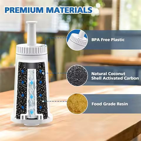 A67I Replacement Water Filter 6PCS For Sage SES 990/980/500/878/875/880/920/810 Coffee Machines BES0