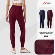 NEVO WGLE26S001 Mesh Sports Leggings – Slim, Form-fitting, Quick-Dry for Pilates Yoga Gym