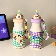 1pc Cute Cartoon Animal Head Water Cup, 316 Stainless Steel Material, Insulated Hot & Cold, Leak-Pro