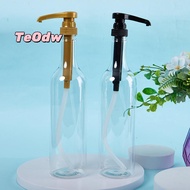 [TeOdw-t] 750ml Transparent Coffee Syrup Bee Drip Storage Dispenser Pump Bottle Squeeze Milk Bottle 