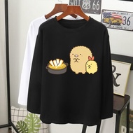 mybhaju dua Sumikko Gurashi (すみっコぐらし) muslimah labuh baggy casual pakaian baju t-shirt perempuan gadis lengan panjang