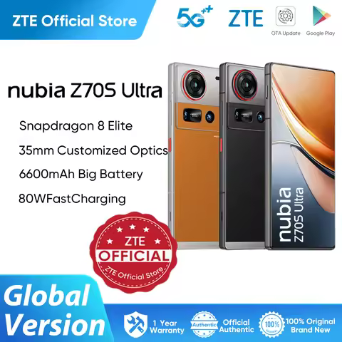 Nubia Z70S Ultra Photographer Edition 5G Smartphone Snapdragon 8 Elite 6.85" 1.5K HD Display 6600mAh