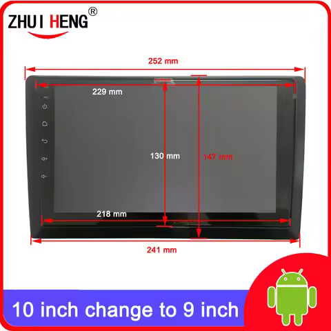 2 DIN Auto Radio Fascia 10 Inch Frame Switch to 9 Inch 2 DIN Car Radio Fascia Auto Audio Dash Kit In