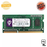 RAM DDR3(1333, NB) 4GB BLACKBERRY 8 CHIP ประกัน LT. แรมโน๊ตบุ๊ก แรม RAM NB